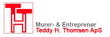 Logo murer- & entreprenør Teddy H. Thomsen Aps